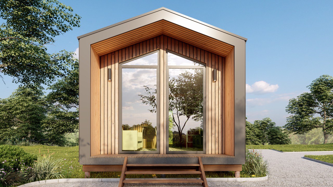 Tiny House - Modulhaus - Minihaus, Fertighaus - 28 m² - Energieeffizient - SIP-Modell