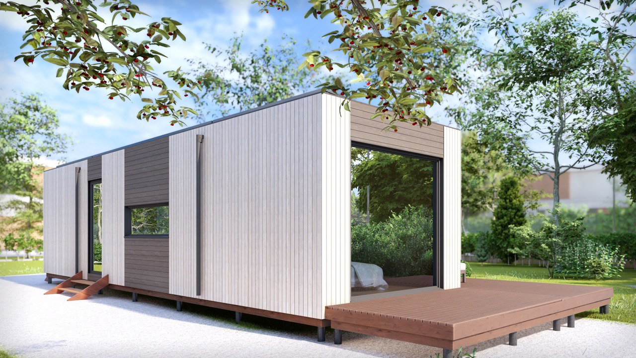 Tiny House - Modulhaus - Minihaus, Fertighaus - 40 m² - Energieeffizient - SIP-Modell Tiny House - Modulhaus - Minihaus, Fertighaus - 40 m² - Energieeffizient - SIP-Modell