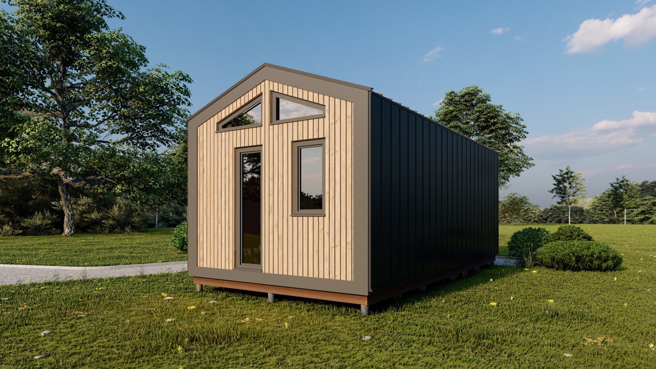 Tiny House - Modulhaus - Minihaus, Fertighaus - 28 m² - Energieeffizient - SIP-Modell Tiny House - Modulhaus - Minihaus, Fertighaus - 28 m² - Energieeffizient - SIP-Modell