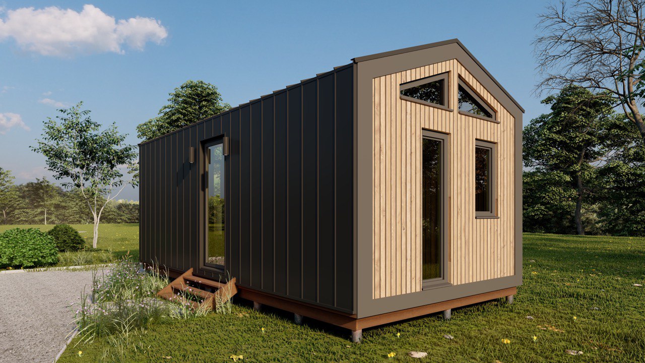 Tiny House - Modulhaus - Minihaus, Fertighaus - 28 m² - Energieeffizient - SIP-Modell Tiny House - Modulhaus - Minihaus, Fertighaus - 28 m² - Energieeffizient - SIP-Modell