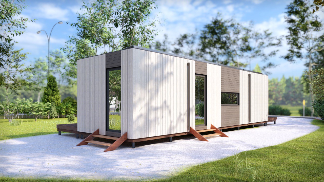 Tiny House - Modulhaus - Minihaus, Fertighaus - 40 m² - Energieeffizient - SIP-Modell Tiny House - Modulhaus - Minihaus, Fertighaus - 40 m² - Energieeffizient - SIP-Modell