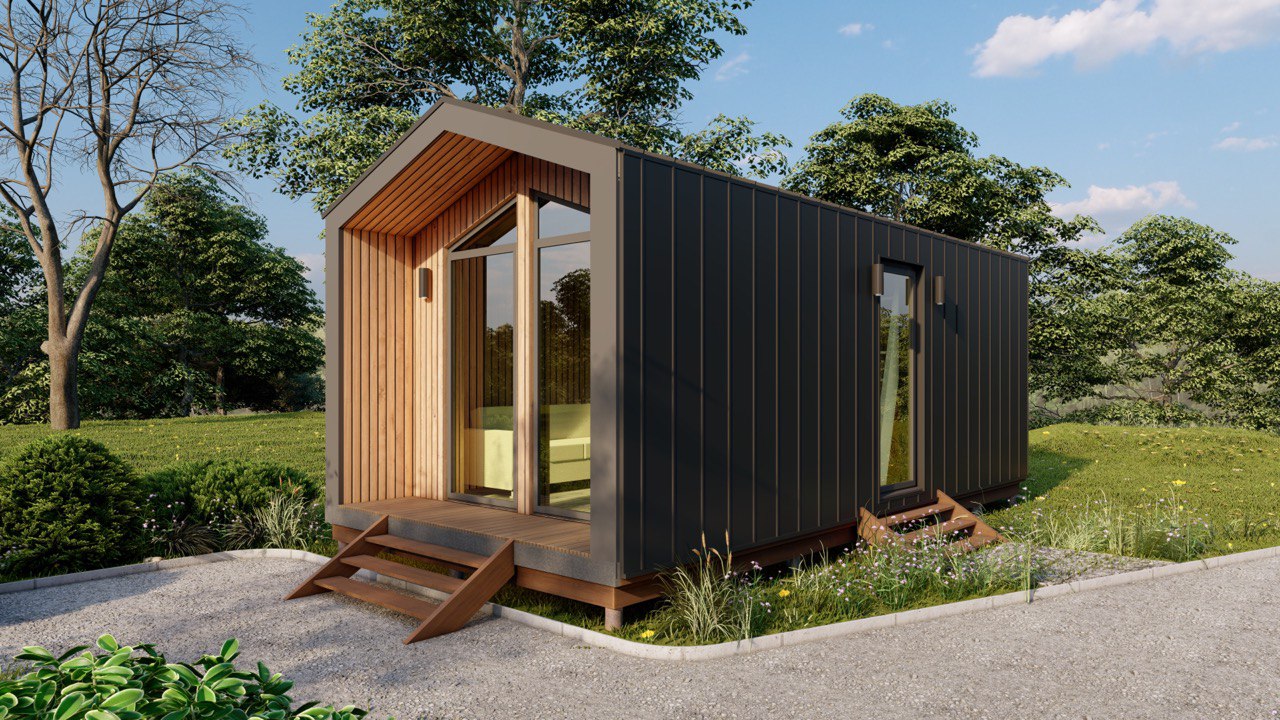 Tiny House - Modulhaus - Minihaus, Fertighaus - 28 m² - Energieeffizient - SIP-Modell Tiny House - Modulhaus - Minihaus, Fertighaus - 28 m² - Energieeffizient - SIP-Modell